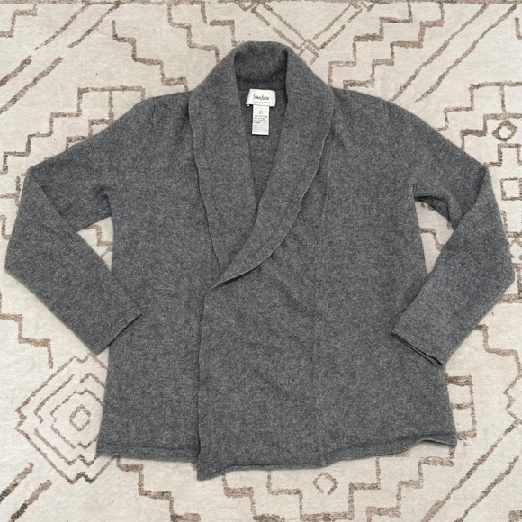 Neiman Marcus Sweaters - Neiman Marcus Sweater Womens Large Gray 100% Cashmere Open Front Cardigan